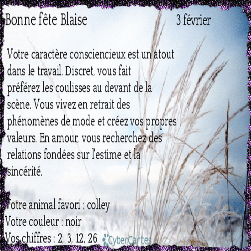 signification du prenom blaise