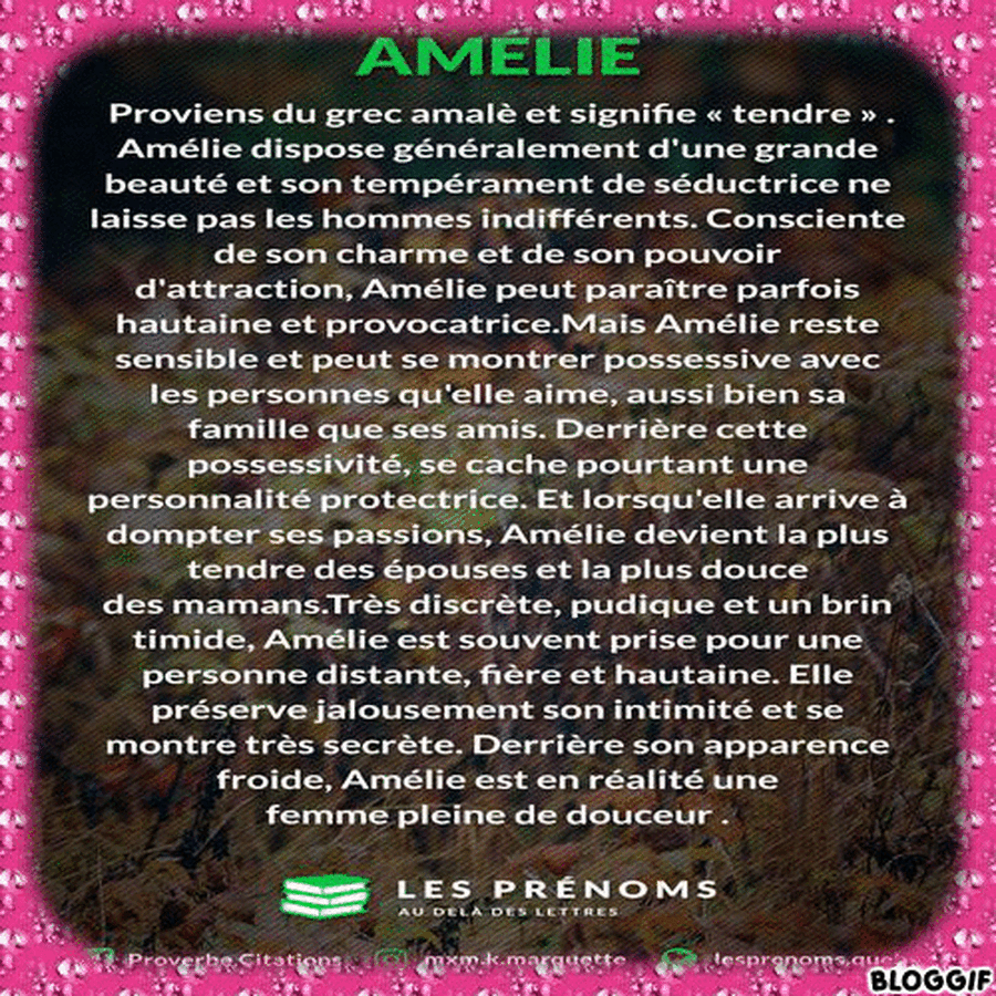 amelie name meaning
