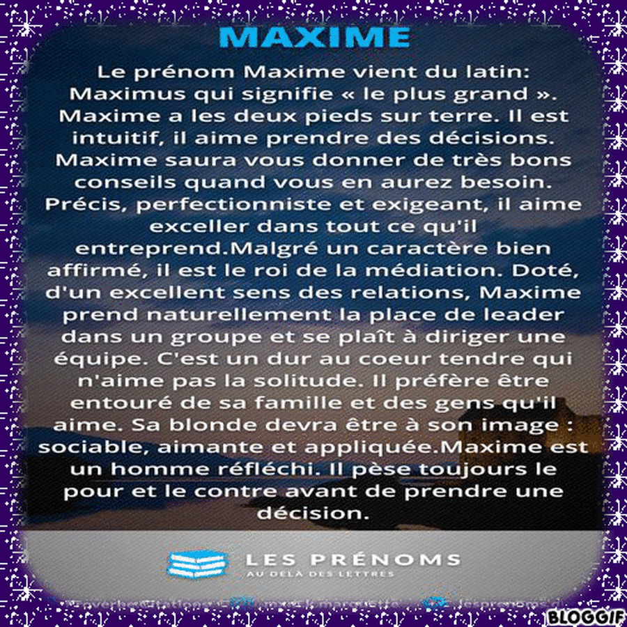 signification-du-prenom-maxime